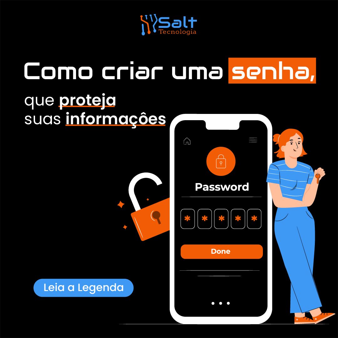 como criar uma senha